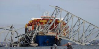 Jembatan Baltimore di AS Roboh Ditabrak Kapal Bendera Singapura