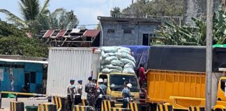 Razia Gabungan di Pelabuhan Punggur, Suku Cadang Motor Besar Diamankan razia gabungan pelabuhan punggur