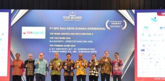 BRK Syariah dan Gubernur Kepri Raih Penghargaan BUMD 2024 penghargaan bumd 2024