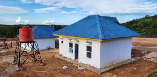 Ini Penampakan Update Pengerjaan 4 Rumah Contoh Warga Rempang di Tanjungbanon