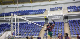 Tim Bola Voli Putra BP Batam Gelar Laga Persahabatan Melawan Lanud Hang Nadim