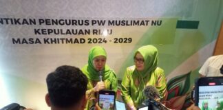 Lantik Muslimat NU Kepri, Khofifah Anjurkan Pererat Tali Silahturahmi muslimat nu kepri