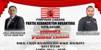 PKN Buka Penjaringan Calon Wako dan Wawako Batam