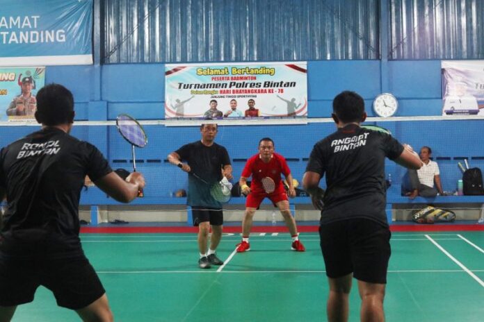 turnamen badminton polres bintan