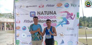 Personel Kodim 0318/Natuna Serda Gultom Raih Juara 1 Lari Marathon 42 KM