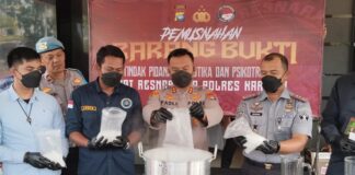 Polres Karimun Musnahkan 1,6 Kg Sabu, Ratusan Ekstasi dan Pil Happy Five