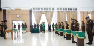 Rotasi Jabatan, Kejati Kepri Lantik Wakajati dan Pejabat Eselon III