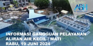 Pemeliharaan Kelistrikan, Berikut Area Batam Terdampak Pemadaman Air Malam Ini