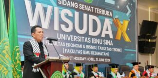 Hadiri Wisuda UIS, Gubernur Ansar Apresiasi Wisudawan dan Universitas wisuda UIS
