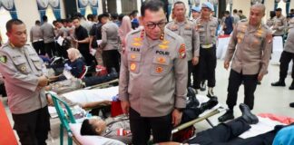 Polda kepri Gelar Donor Darah, 187 Kantong Darah Terkumpul donor darah polda kepri