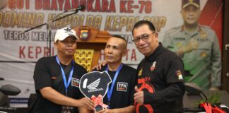 Kapolda Kepri Tutup Lomba Domino Hari Bhayangkara ke-78, Pemenang Raih Sepeda Motor lomba domino hari bhayangkara