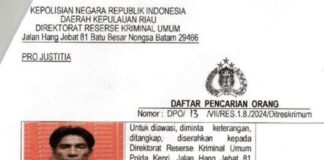 Ahmad Ritonga Jadi DPO Polda Kepri, Ini Kasus dan Ciri-Cirinya ahmad ritonga dpo polda kepri