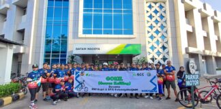 BPJS TK Batam Gowes Bareng PWI Kepri untuk Meningkatkan Silaturahmi