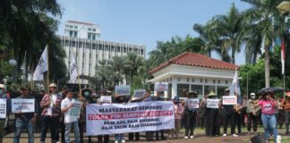 Tolak PSN, Warga Rempang Gelar Aksi di depan Kantor Kedubes Tiongkok