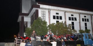 115 Unit Sepeda Motor Pakai Knalpot Brong Diangkut ke Polresta Barelang motor pakai knalpot brong