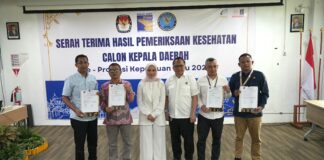 RSBP Batam Serahkan Hasil Pemeriksaan Kesehatan Calon Kepala Daerah 2024