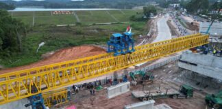 Pemasangan Girder Flyover Sei Ladi Dimulai, Target Selesai Oktober