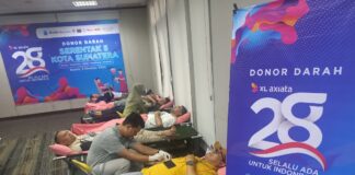 Karyawan XL Axiata Gelar Donor Darah di 5 Kota Sumatera