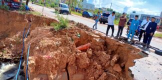 Andi Agung Tinjau Jalan Amblas di Nongsa