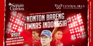 Warga Central Hills Gelar Nobar Dukung Timnas Indonesia