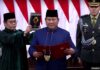 Prabowo-Gibran Resmi Dilantik sebagai Presiden dan Wakil Presiden RI 2024-2029