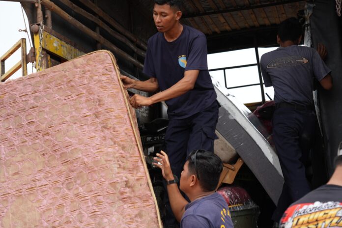 Sebanyak 37 KK warga Rempang sudah tempati hunian baru di Tanjungbanon. (Foto: AlurNews)