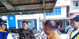 DKUMPP Anambas Tinjau Proyek Renovasi dan Revitalisasi Pasar Loka Tarempa