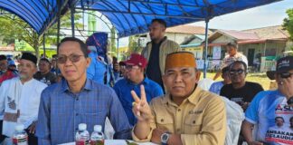 Tokoh Masyarakat Tanjung Sengkuang Tegak Lurus Menangkan Amsakar-Li Claudia