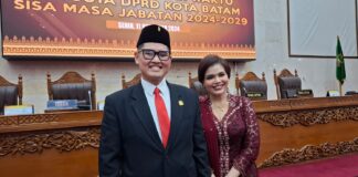 Gantikan Nuryanto, Gabriel Resmi Dilantik Jadi Anggota DPRD Batam