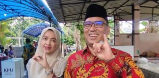Nyoblos di TPS 013 Nyanyang Optimis Menang