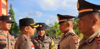 Kapolres Anambas Pimpin Serah Terima Jabatan Kasat Lantas