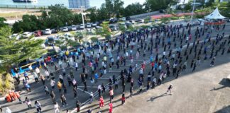 BP Batam Sukses Gelar Senam Gabungan Akhir Tahun, Karyawan Sehat dan Produktif