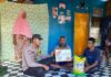 Polres Lingga Salurkan Bantuan untuk Korban Rumah Roboh
