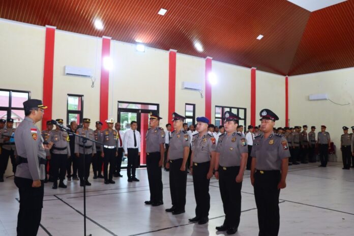 anggota polres natuna naik pangkat
