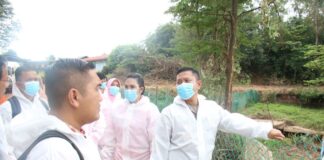 Tanggul Jebol, Kapolresta Barelang Tinjau Keamanan Penangkaran Buaya penangkaran buaya di batam