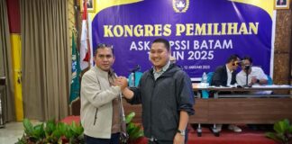 Rival Pribadi Menangkan Pemilihan Ketua Askot PSSI Kota Batam