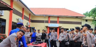 Polres Anambas Gelar Peningkatan Kemampuan Penggunaan Senpi penggunaan senpi polres anambas