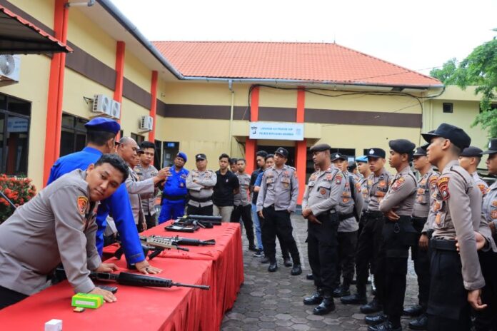 senjata api penggunaan senpi polres anambas