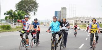 Gowes Bersama Imperial Kitchen dan BFB, Sekda Batam Ajak Warga Hidup Sehat