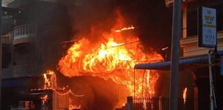 Kebakaran Hebat Landa Ruko di Baran Karimun, Sempat Ada Ledakan kebakraan ruko di baran