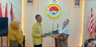 Bupati Natuna Cen Sui Lan Hadiri Acara Pelepasan Danlanal Ranai