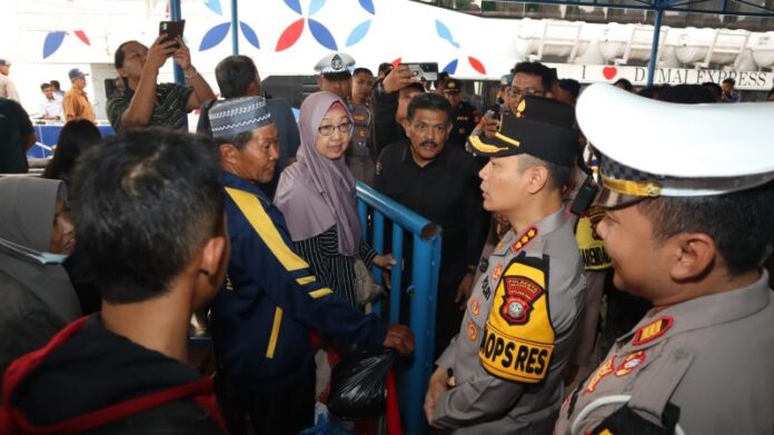kapolresta tanjungpinang arus mudik di tanjungpinang