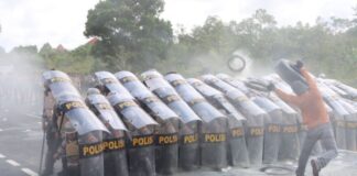 Polres Bintan Gelar Simulasi Sispamkota Sambut May Day 2025 simulasi sispamkota may day 2025