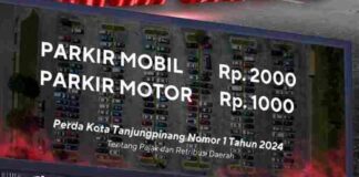 Pemko Tanjungpinang Tegaskan Parkir Tanpa Karcis Resmi Tak Perlu Bayar parkir resmi tanjungpinang