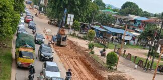 Tindaklanjuti Laporan Masyarakat, BP Batam Lakukan Perbaikan Jalan Letjen Suprapto Depan SP Plaza