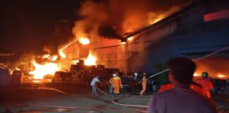 Kebakaran di Desa Air Cargo Batam, Api dari Gudang Penyimpanan Limbah Desa Air Cargo Batam