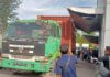 Truk Trailer Rusak Kantor Dishub Batam Saat Terjaring Operasi Patuh