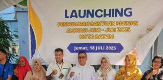 Serahkan Bantuan Beras di Batam, Nyanyang: Pemerintah Hadir untuk Kurangi Beban Ekonomi Masyarakat