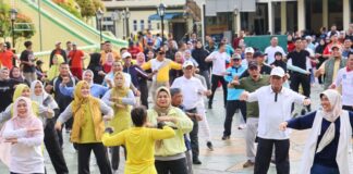 Gerakan Kamis Bergotong Royong, Gubernur Ansar Senam Sehat dan Penanaman 200 Pohon Buah di Penyengat