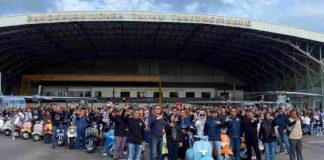 Konvoi Vespa Lintas Negara Warnai Sunset Scooter Parade di Kepri Sunset Scooter Parade
